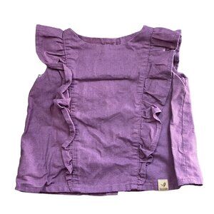Tate & Adele Plum Charlotte Top
